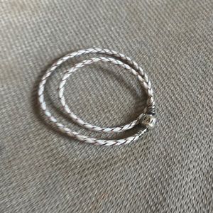 Leather pandora wrap bracelet